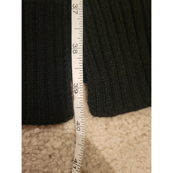 New wo Tag Madisonne Long LineOpen Cardigan Sweater Women's Large Black Pockets - Picture 5 of 9